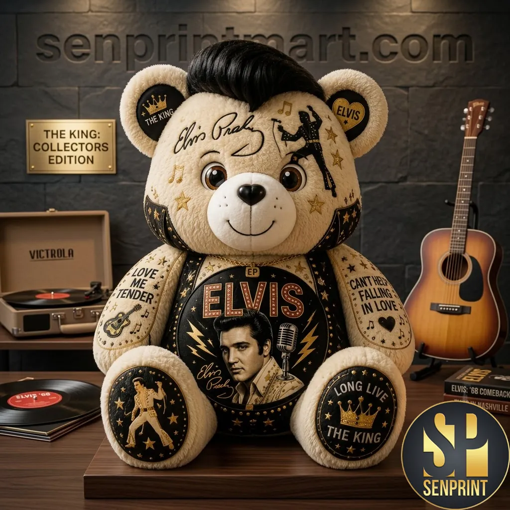 Elvis Presley The King Collectors Edition Custom Shaped Pillow