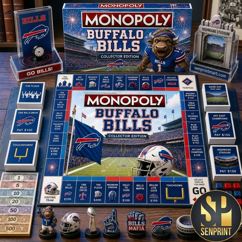 Buffalo Bills Monopoly Collector Edition NFL Board Game