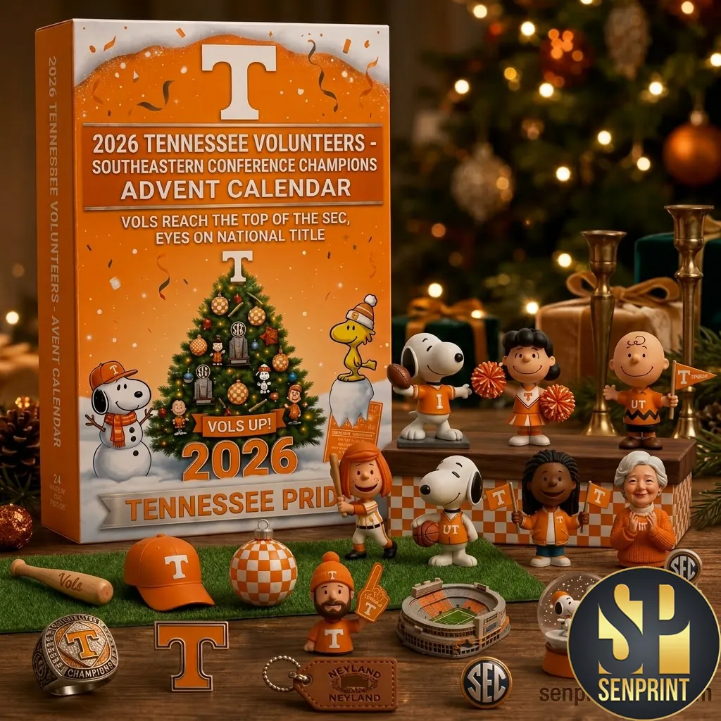 Tennessee Volunteers Snoopy 2026 SEC Champions Advent Calendar