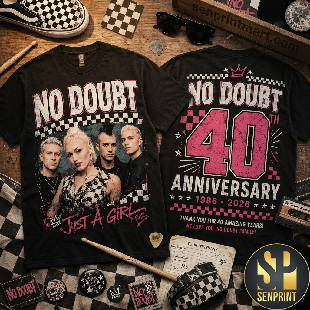 No Doubt 40th Anniversary 1986-2026 Just A Girl Graphic T-Shirt