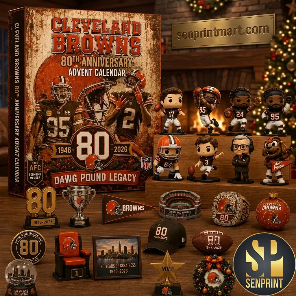Cleveland Browns 80th Anniversary 1946-2026 Limited Edition Advent Calendar