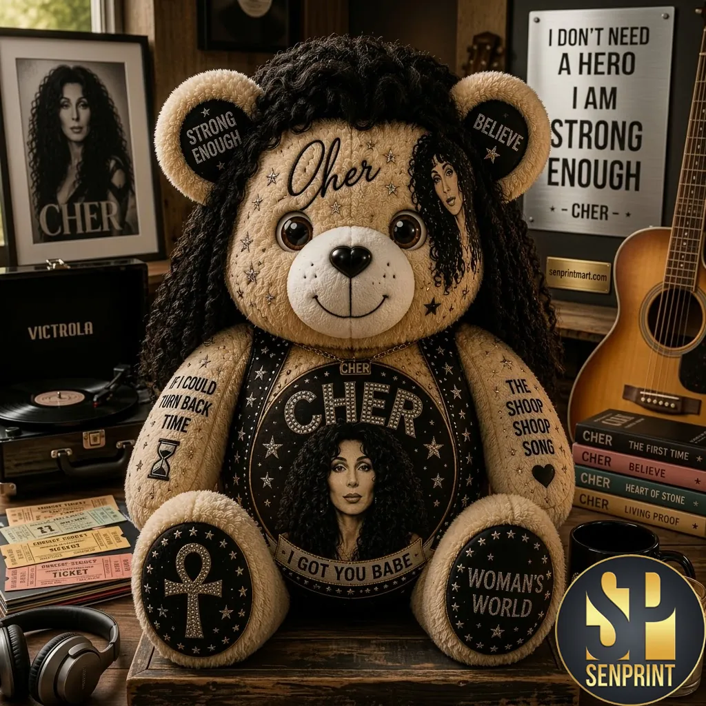 Cher Music Legend Commemorative Custom Shaped Pillow