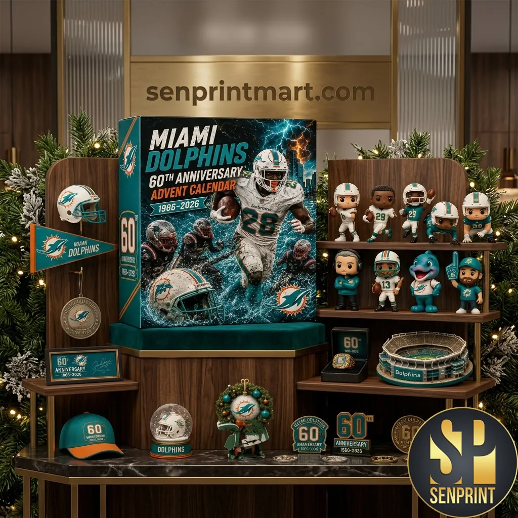 Miami Dolphins 60th Anniversary 1986-2026 Limited Edition Advent Calendar