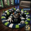 Philadelphia Eagles Halloween Horror 3D Quilted Round Rug Philadelphia Eagles Halloween Horror 3D Quilted Round Rug