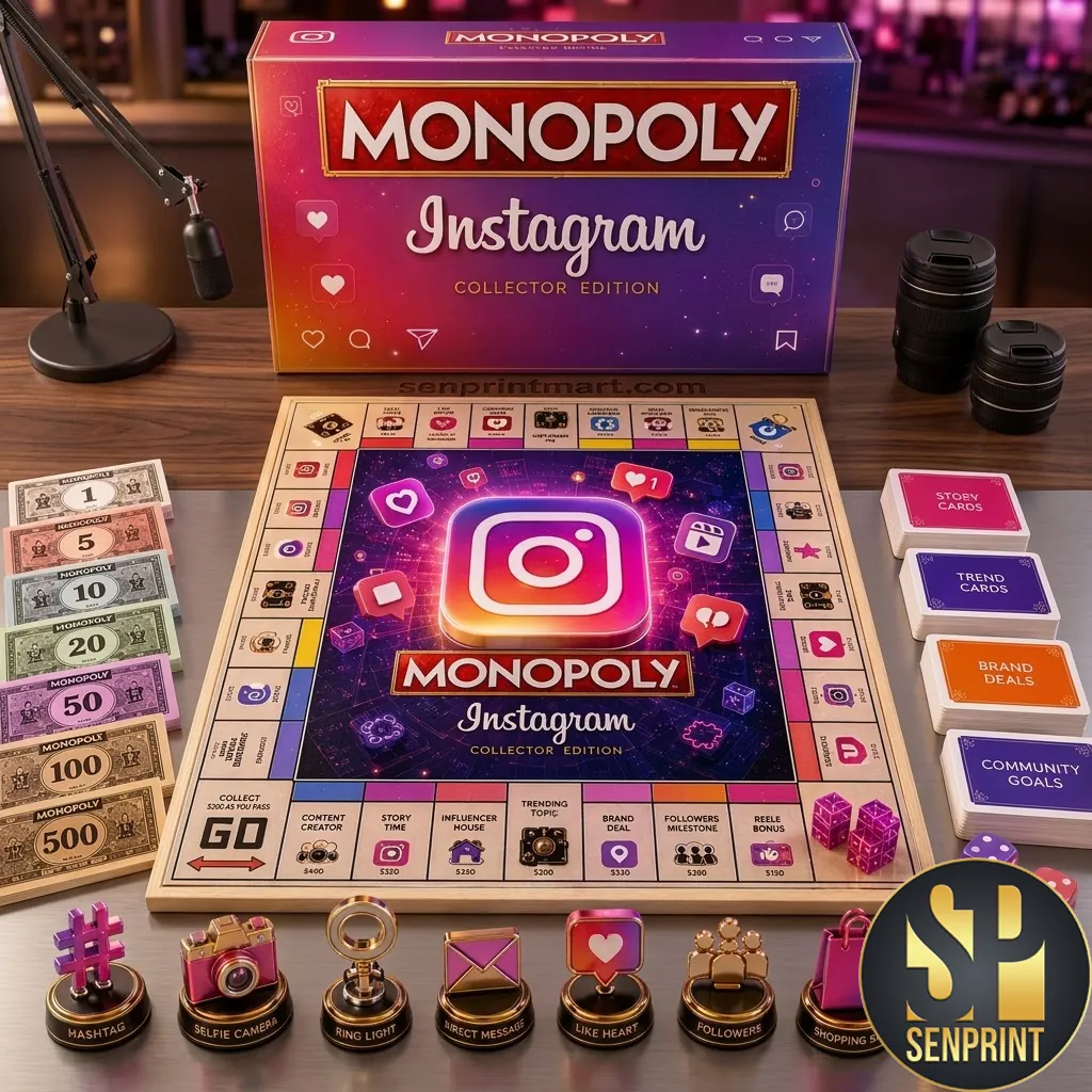 Monopoly Instagram Collector Edition Premium Board Game