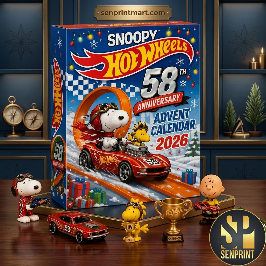 Snoopy Hot Wheels 58th Anniversary Limited Edition Advent Calendar