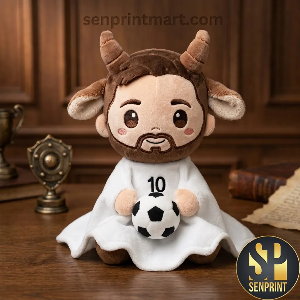 Lionel Messi GOAT Halloween Ghost Plush Doll