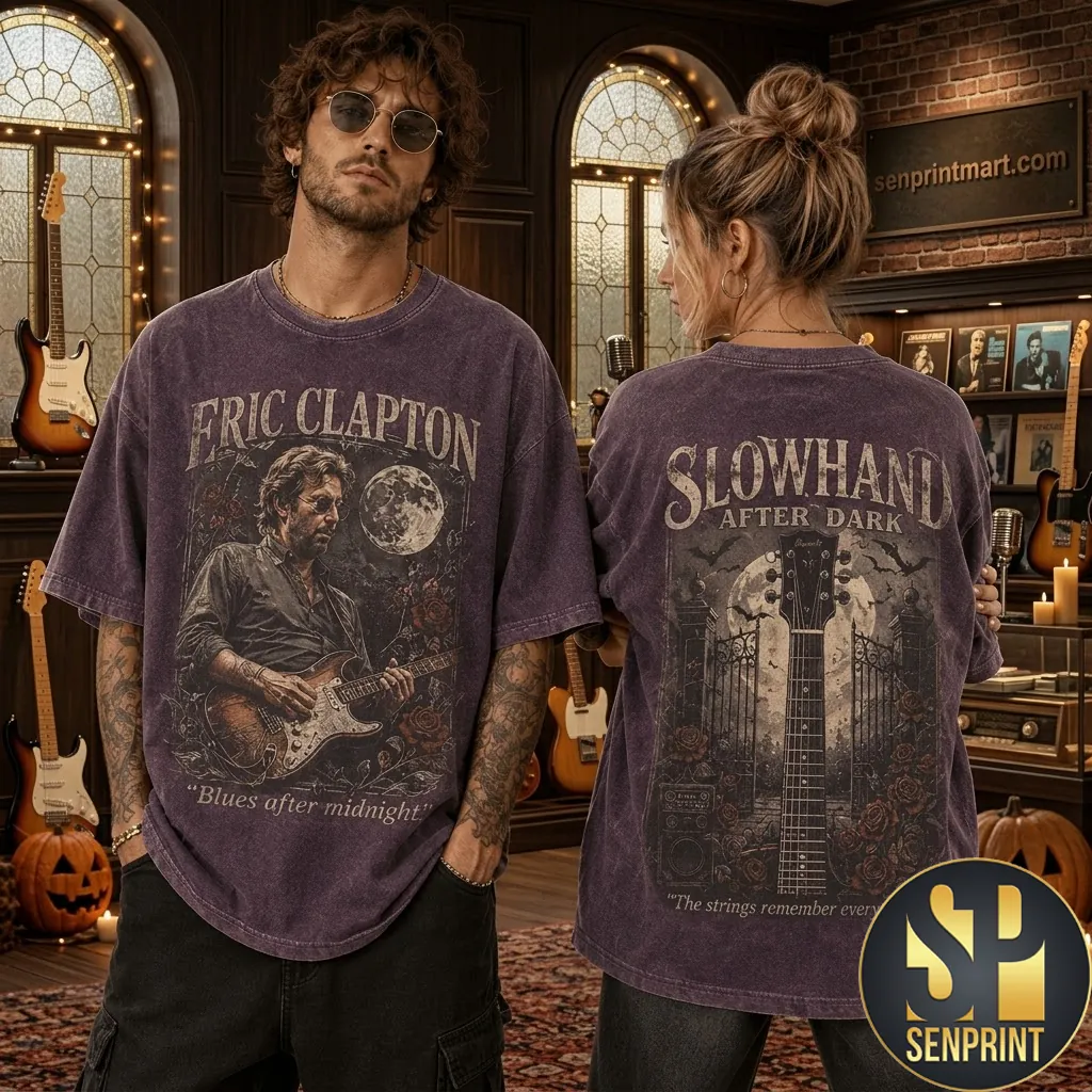 Eric Clapton Slowhand After Dark Vintage Graphic T-Shirt