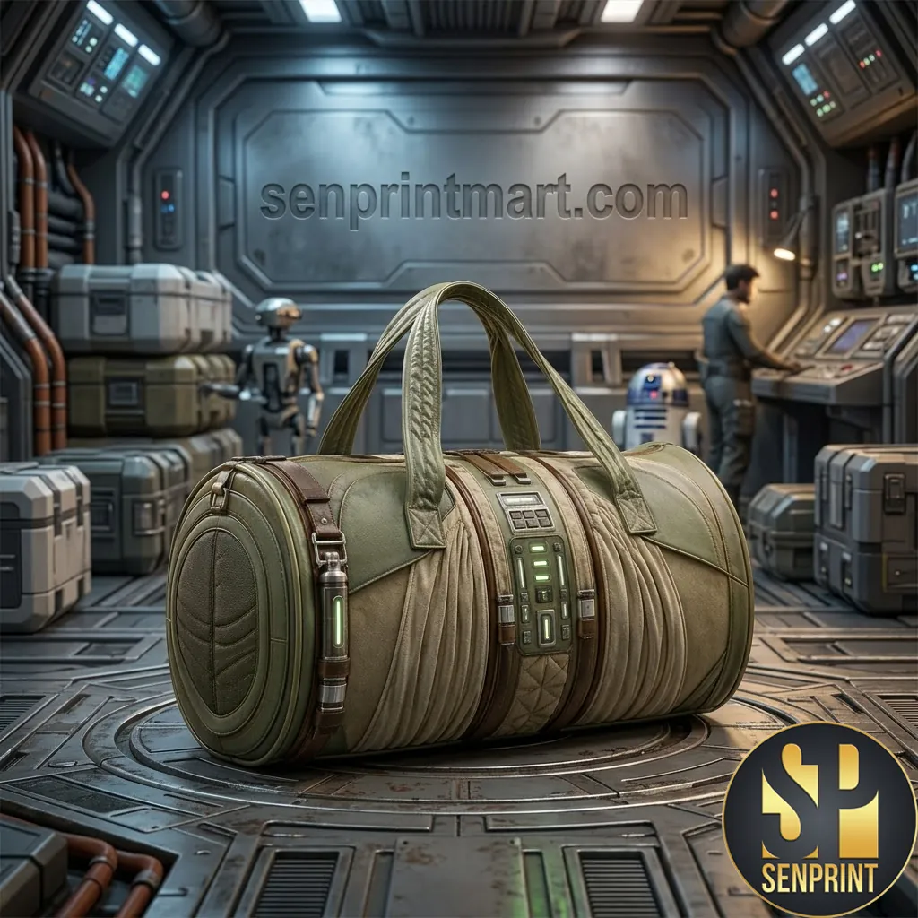 Space Speed Sci-Fi Quilted Travel Duffle Bag