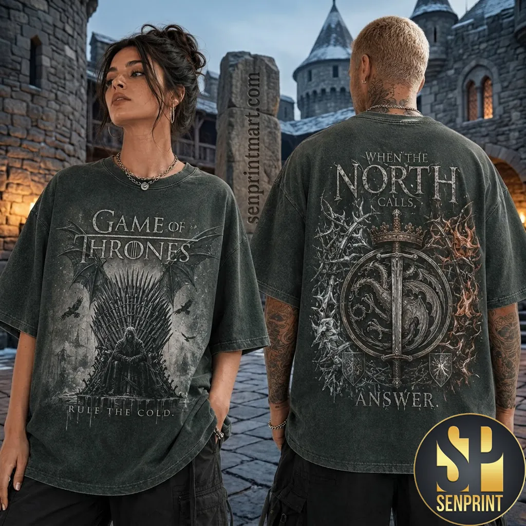 Game Of Thrones When The North Calls Graphic Vintage T-Shirt