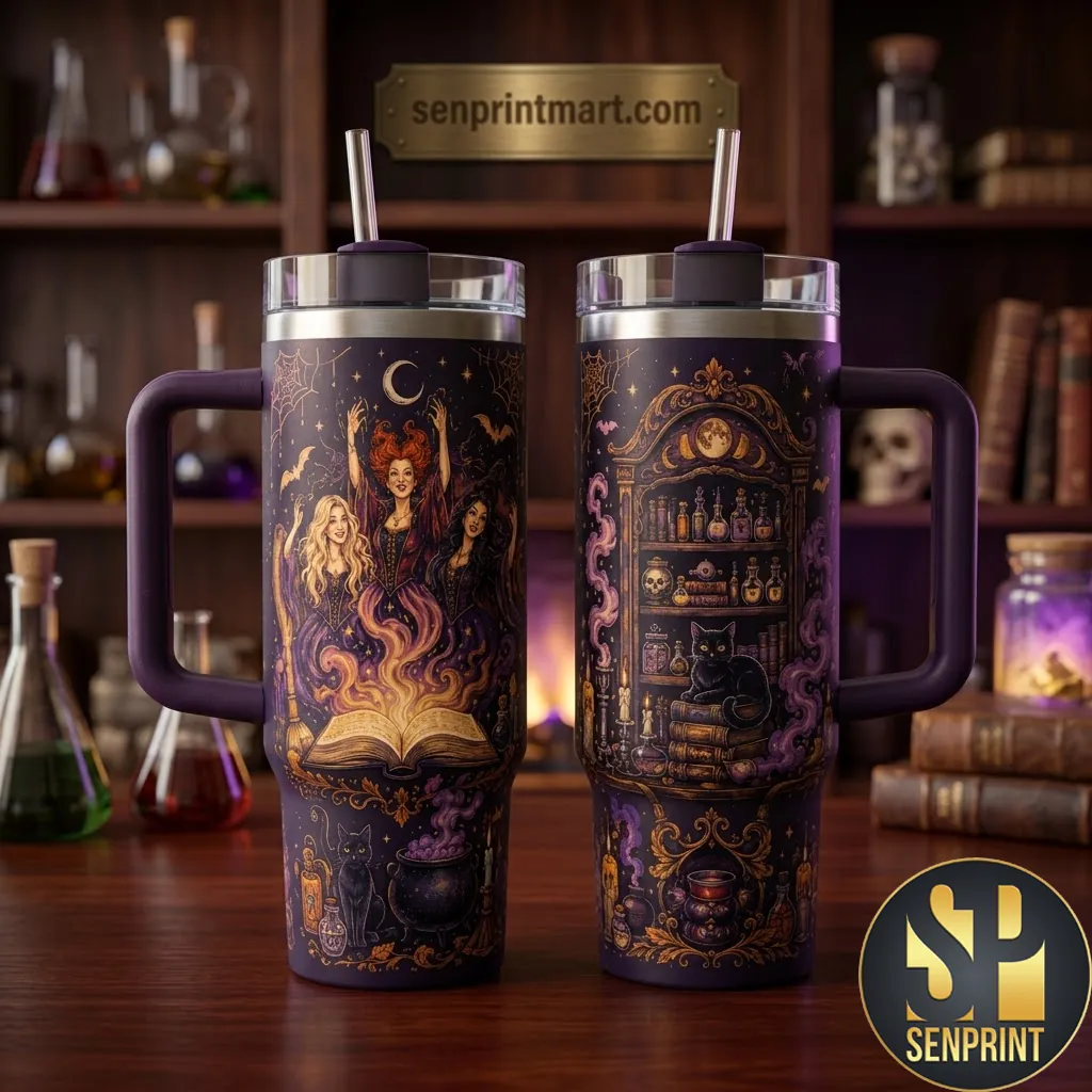 Hocus Pocus Sanderson Sisters Halloween Gothic Art 40Oz Tumbler