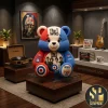 Freddie Mercury Queen Legend Commemorative Plush Bear Custom Shaped Pillow Freddie Mercury Queen Legend Commemorative Plush Bear Custom Shaped Pillow