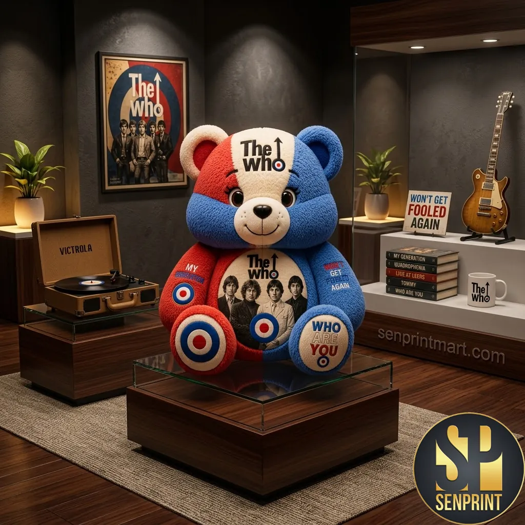 The Who Rock Band Custom Shaped Throw Pillow