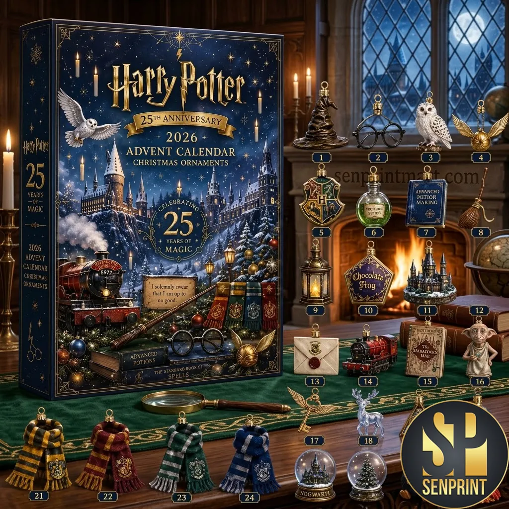 Harry Potter 25th Anniversary 2026 Advent Calendar Christmas Ornaments