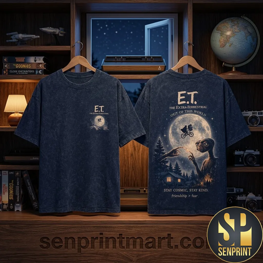 ET The Extra-Terrestrial Stay Cosmic Stay Kind Graphic T-Shirt