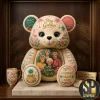 Fleetwood Mac Lyrics Floral Commemorative Plush Bear Fleetwood Mac Lyrics Floral Commemorative Plush Bear
