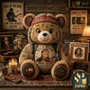 Fleetwood Mac Lyrics Floral Commemorative Plush Bear Fleetwood Mac Lyrics Floral Commemorative Plush Bear