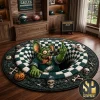 Detroit Lions Halloween 3D Illusion Quilted Round Rug Detroit Lions Halloween 3D Illusion Quilted Round Rug