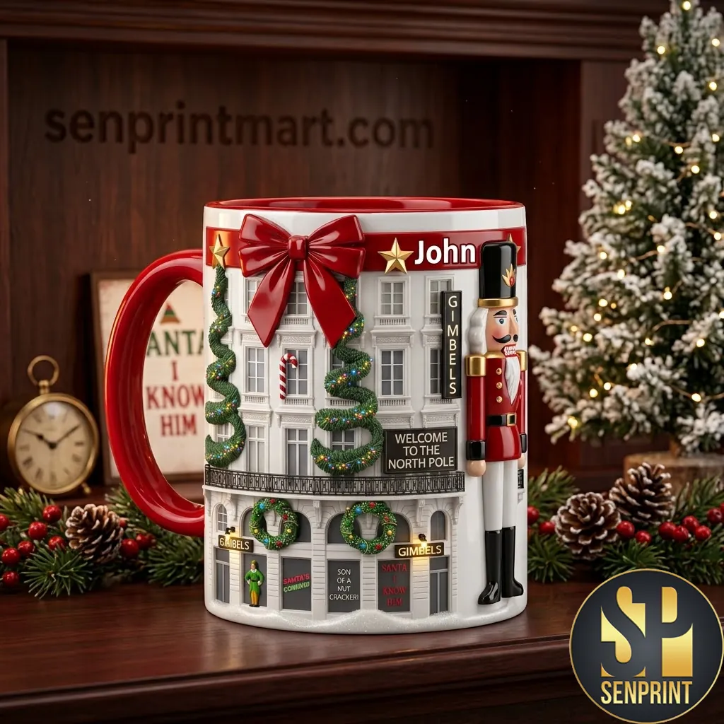 Personalized Gimbels Nutcracker Christmas Department Store Mug