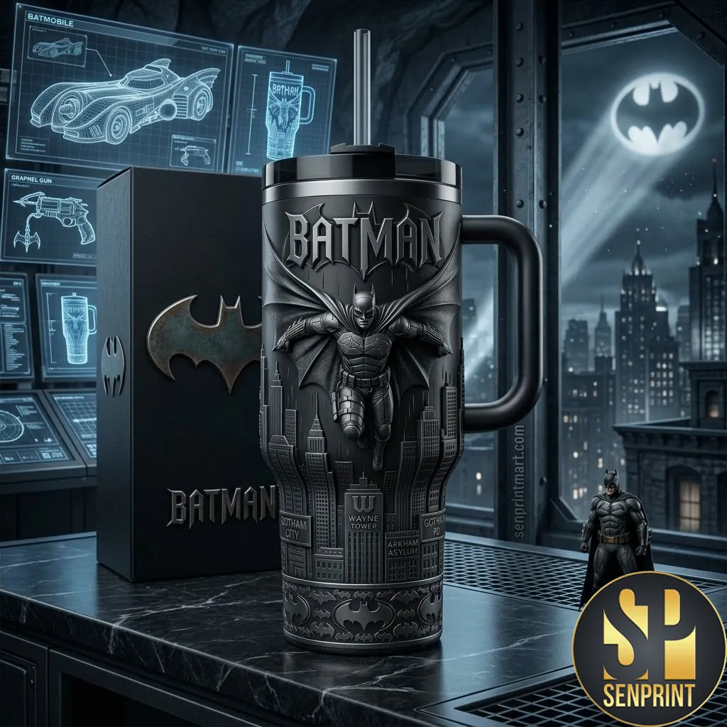 Batman Gothic Knight 3D Embossed Insulated Tumbler