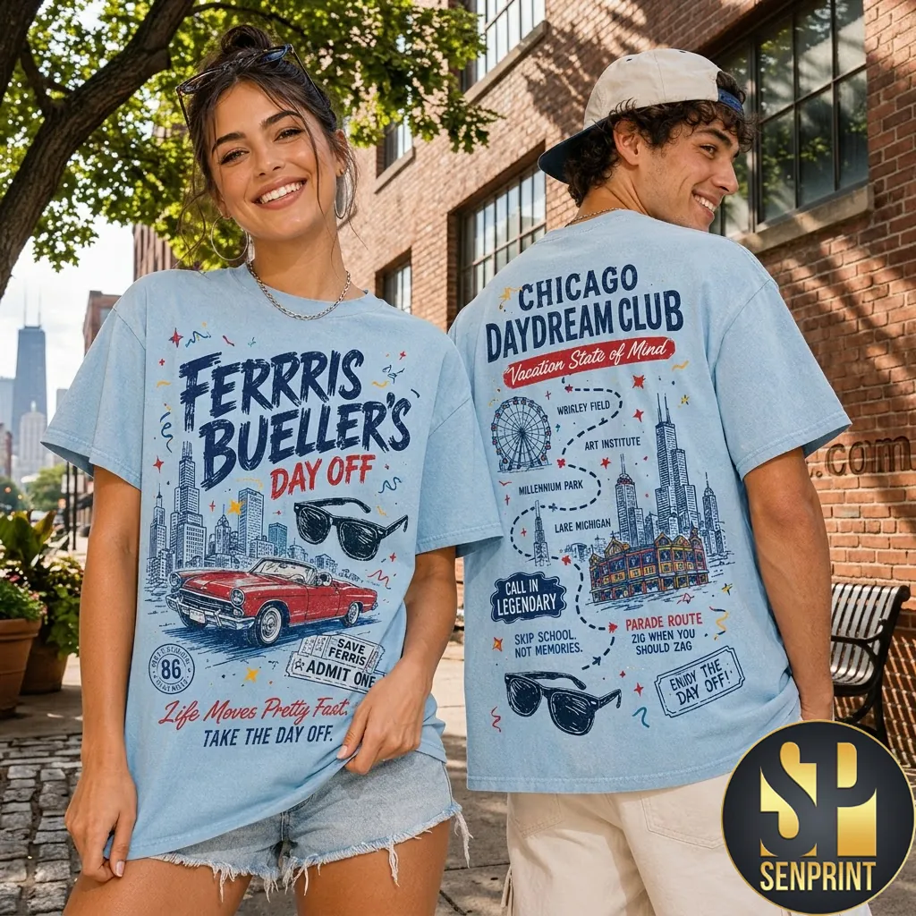 Ferris Bueller’s Day Off Chicago Daydream Club Graphic T-Shirt