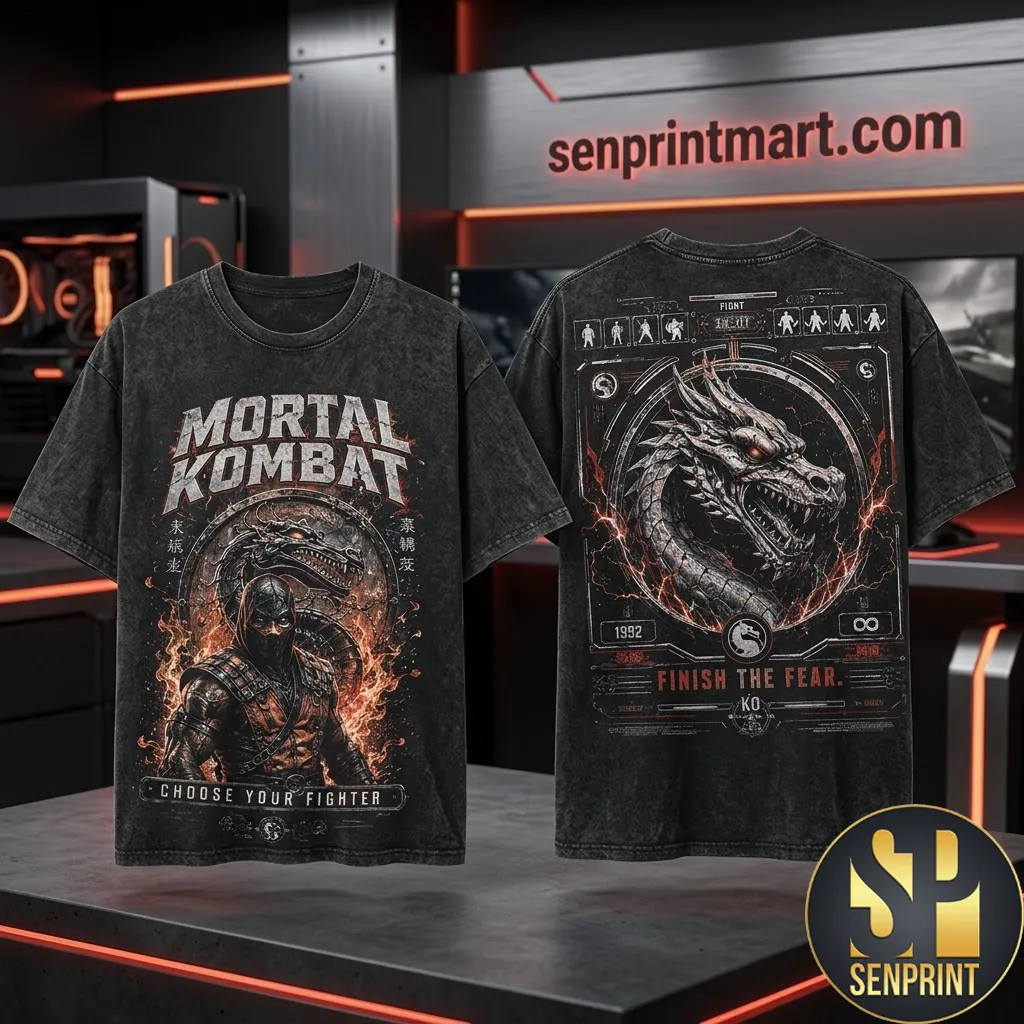 Mortal Kombat Scorpion Finish The Fear Graphic T-Shirt