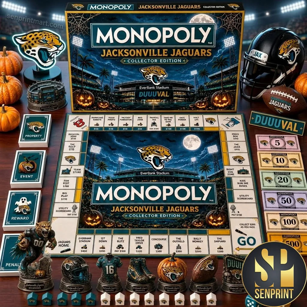 Jacksonville Jaguars Monopoly Collector Edition Board Game