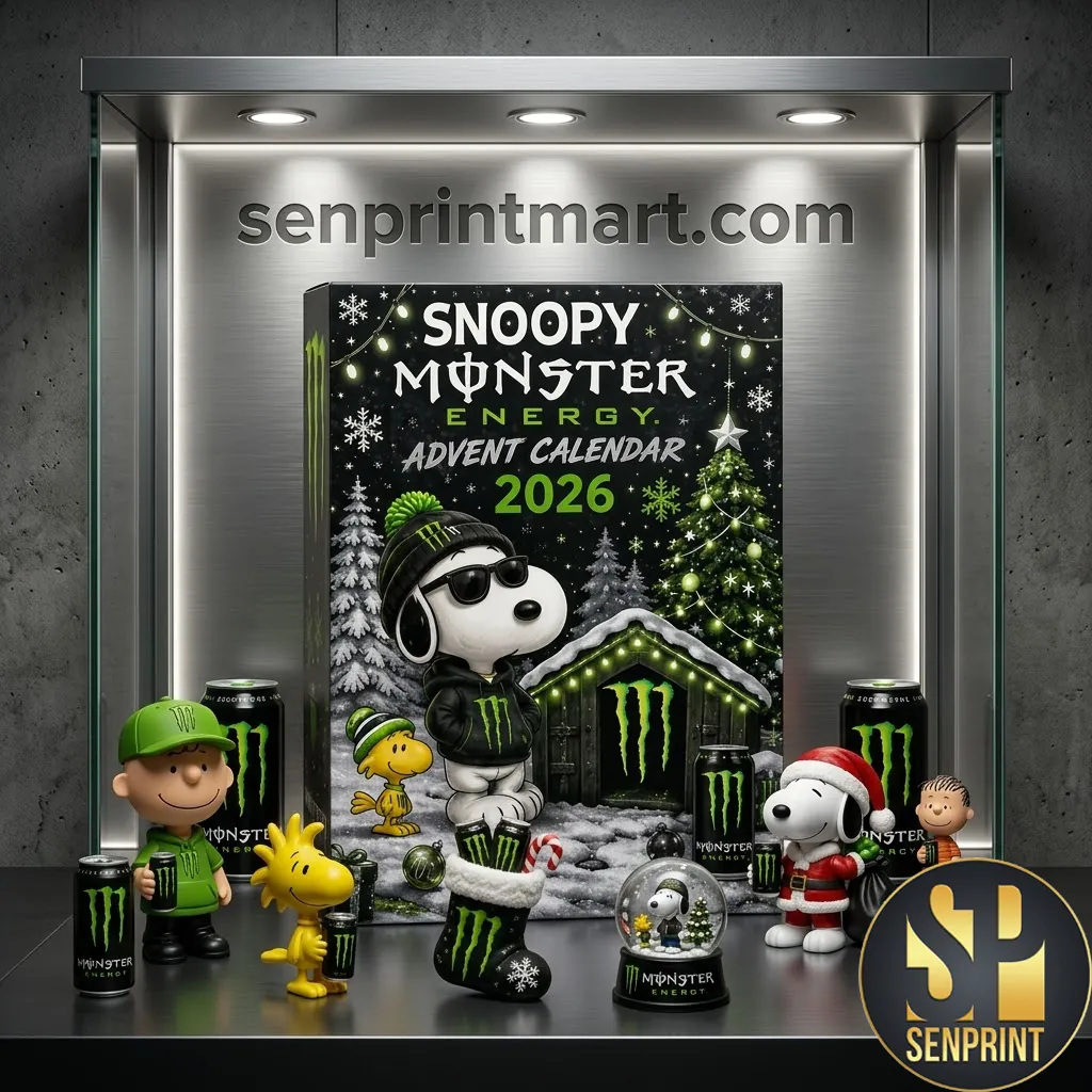Snoopy Monster Energy 2026 Christmas Holiday Advent Calendar