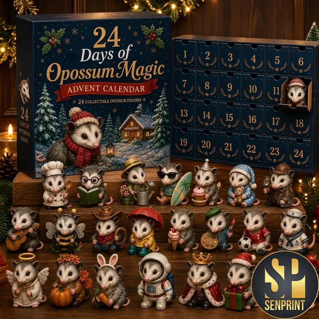 24 Days Of Opossum Magic Collectible Figure Advent Calendar