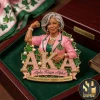 AKA Sorority Green Frog Enamel Gold Plated Pin AKA Sorority Green Frog Enamel Gold Plated Pin