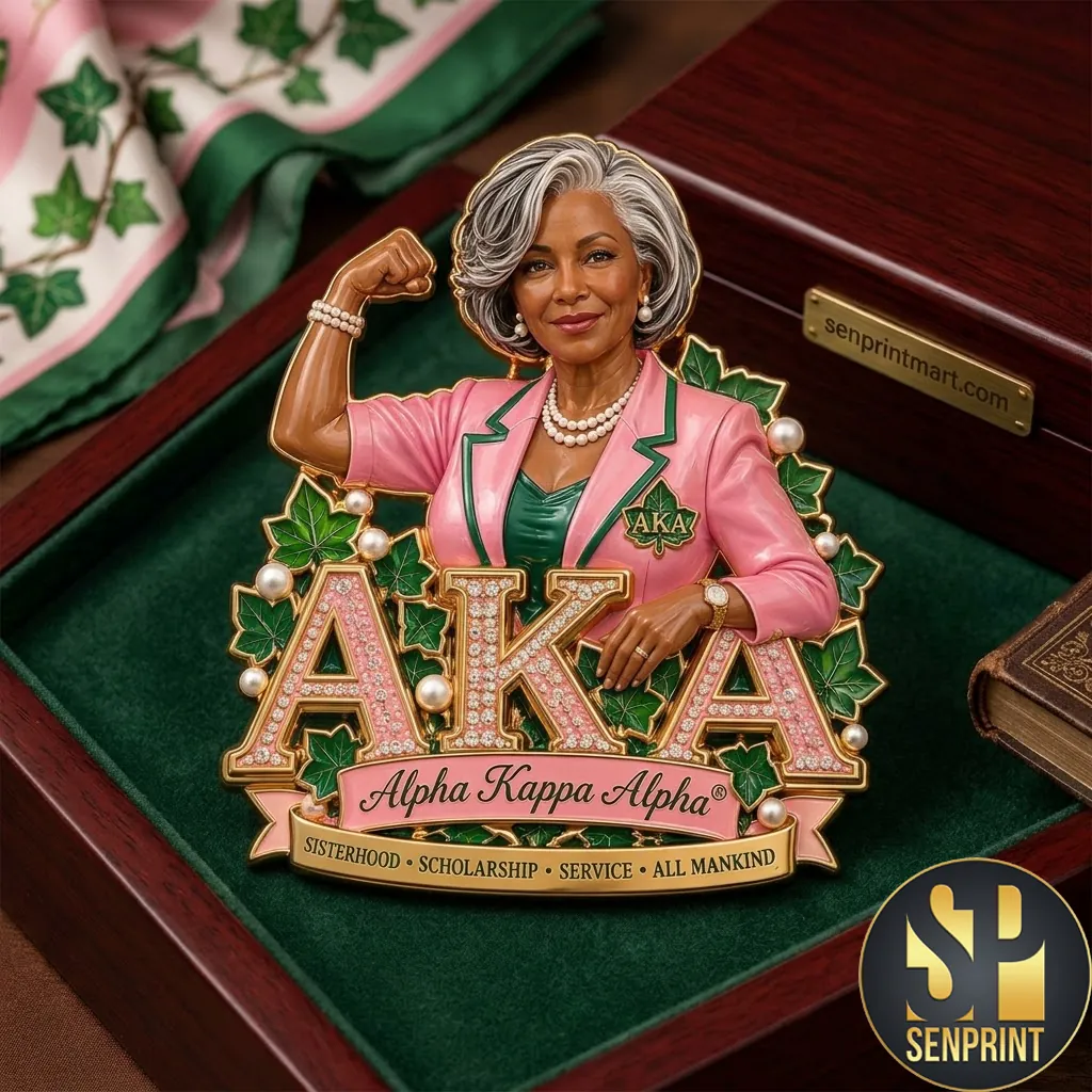 Alpha Kappa Alpha AKA Premium Commemorative Enamel Pin