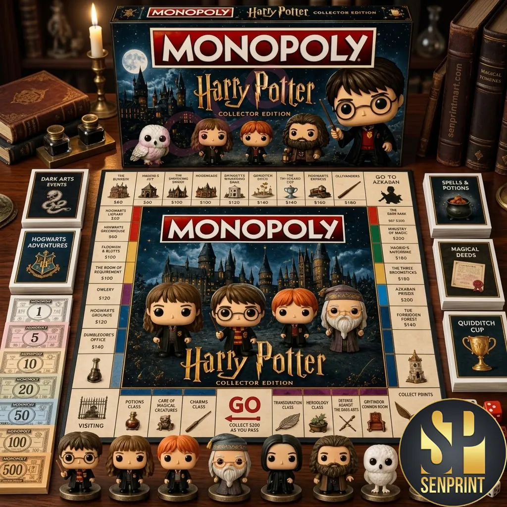 Harry Potter Monopoly Collector Edition Premium Board Game