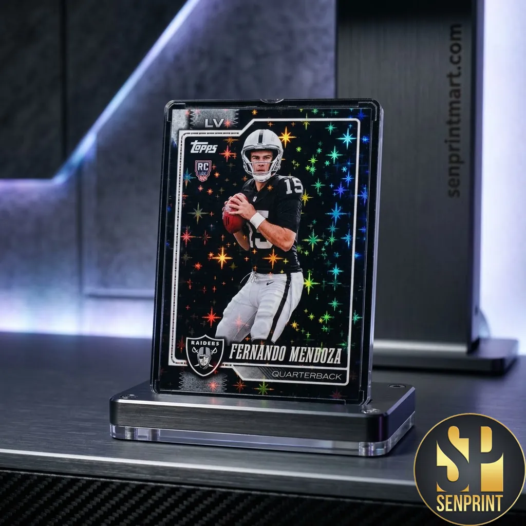 Fernando Mendoza Las Vegas Raiders Rookie Diamond Refractor Trading Card