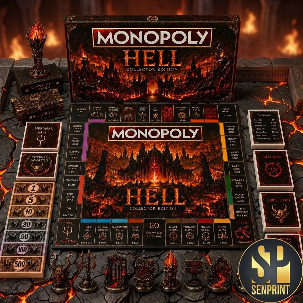 Monopoly Hell Collector Edition Themed Board Game