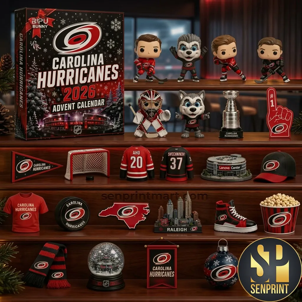 Carolina Hurricanes 2026 NHL Holiday Collectible Advent Calendar