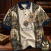 Pepsi Cola 128th Anniversary Limited Edition Striped Polo Shirt