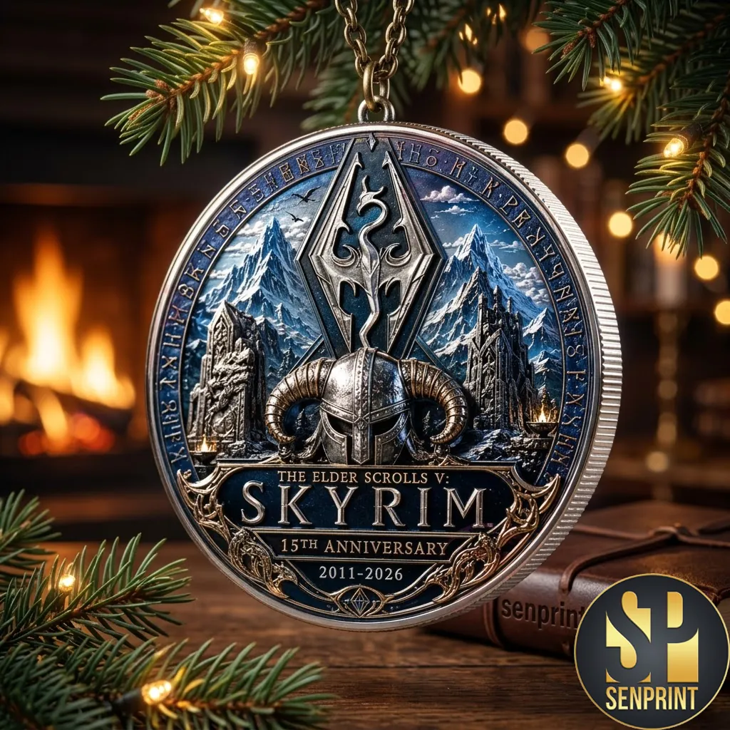 The Elder Scrolls V Skyrim 15th Anniversary Commemorative Ornament