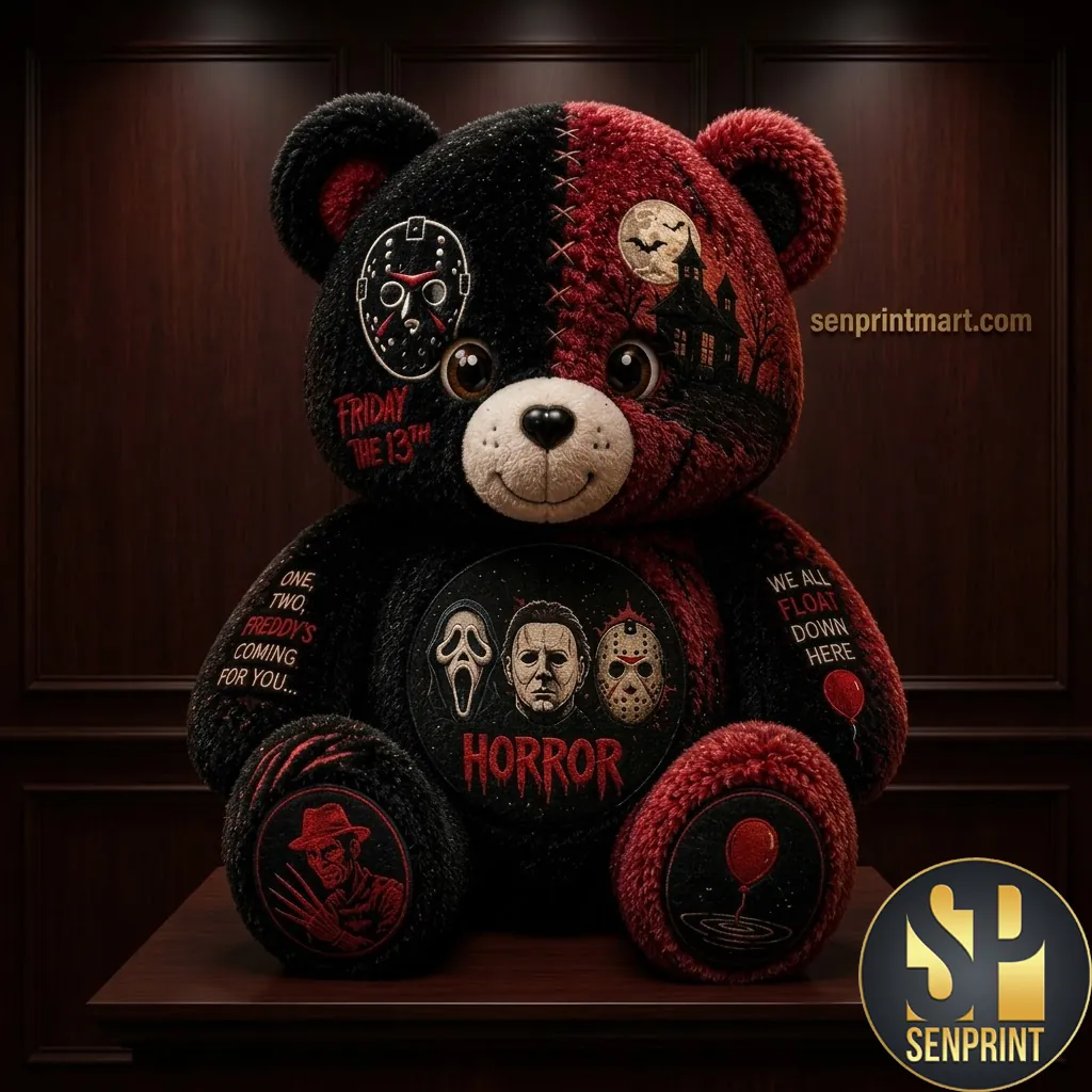 Horror Movie Characters Classic Slasher Fan Custom Shaped Pillow