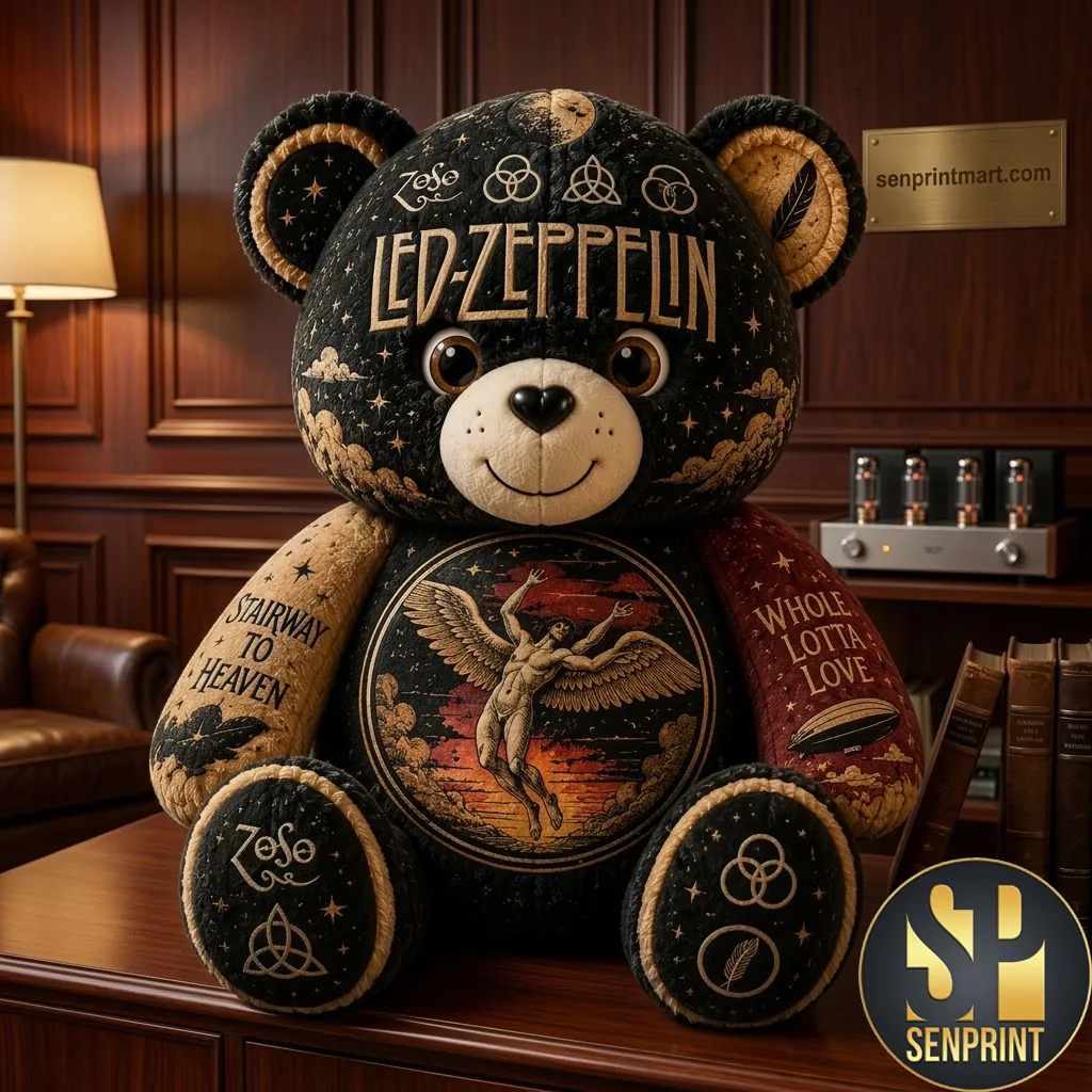 Led Zeppelin Stairway To Heaven Commemorative Plush Bear