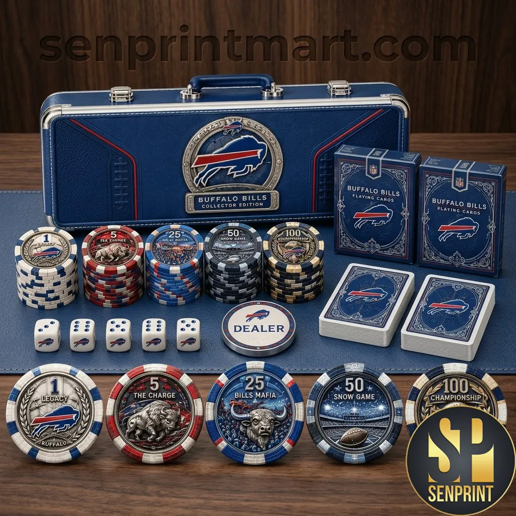 Buffalo Bills NFL Collector Edition 300-Piece Poker Set
