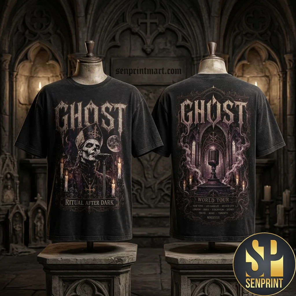 Ghost Band Ritual After Dark World Tour Graphic T-Shirt