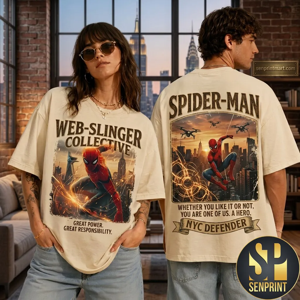 Spider-Man Web-Slinger Collective NYC Defender Graphic T-Shirt