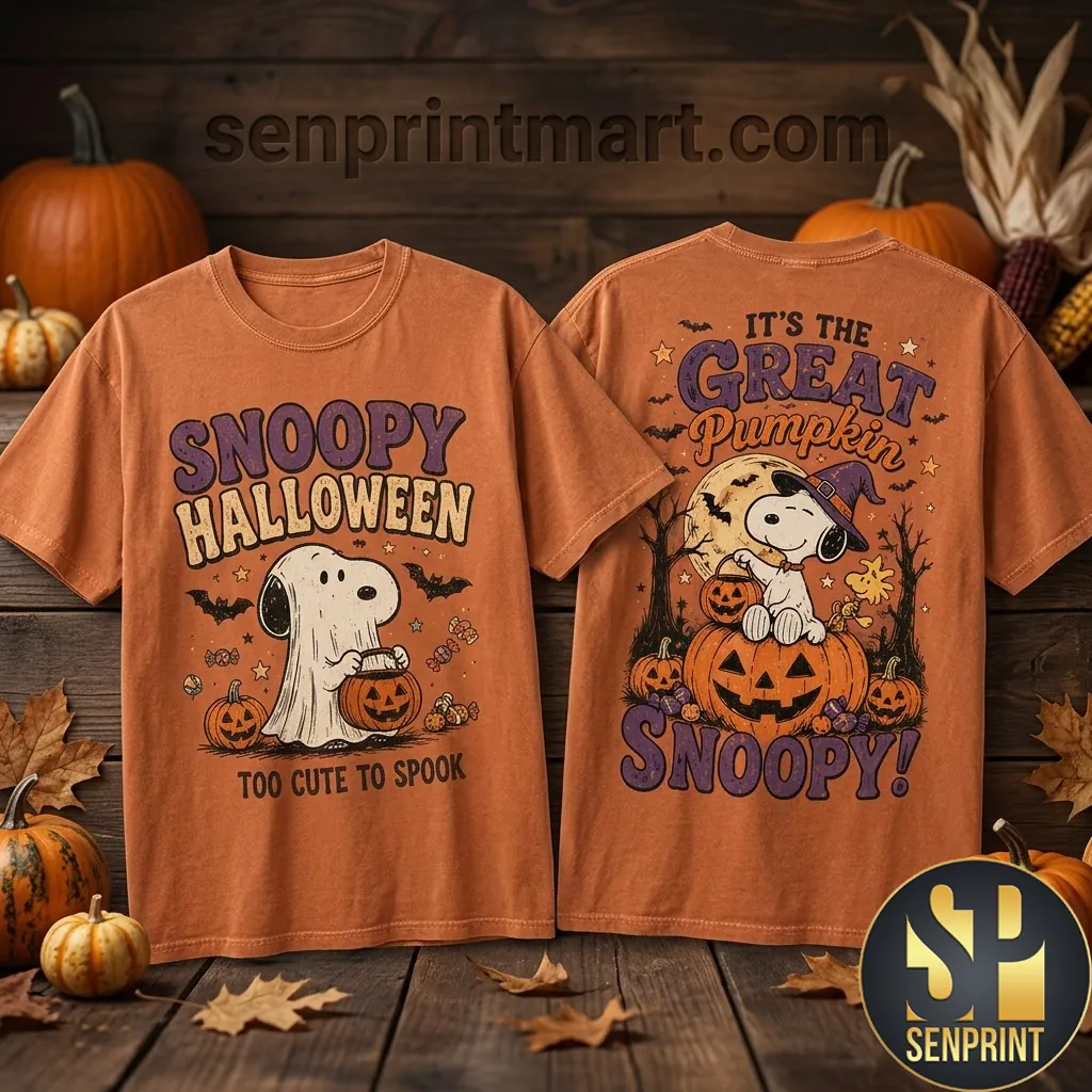 Snoopy It’s The Great Pumpkin Halloween Graphic T-Shirt