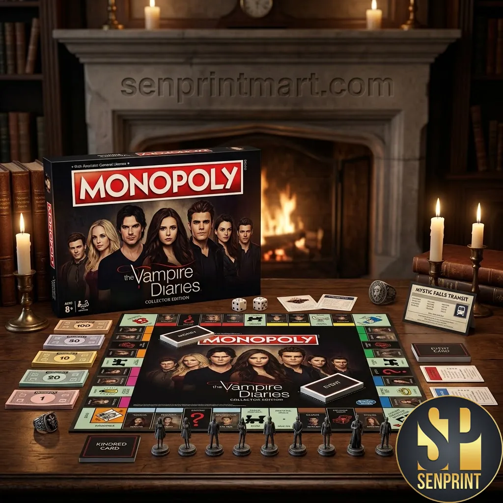 The Vampire Diaries Collector Edition Monopoly Board Game