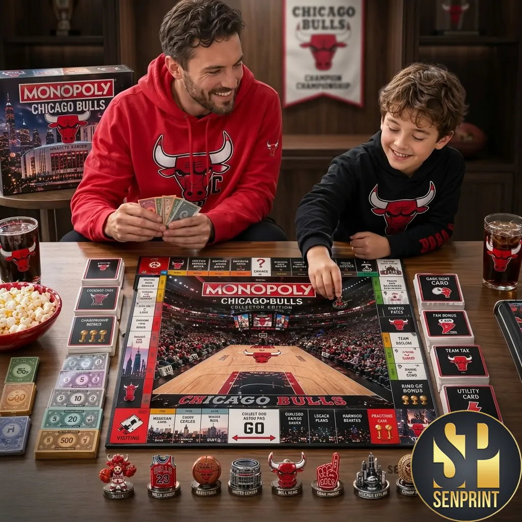 Chicago Bulls Monopoly Collector Edition NBA Board Game