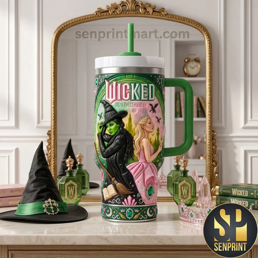 Wicked Defy Gravity Personalized 3D Insulated Tumbler