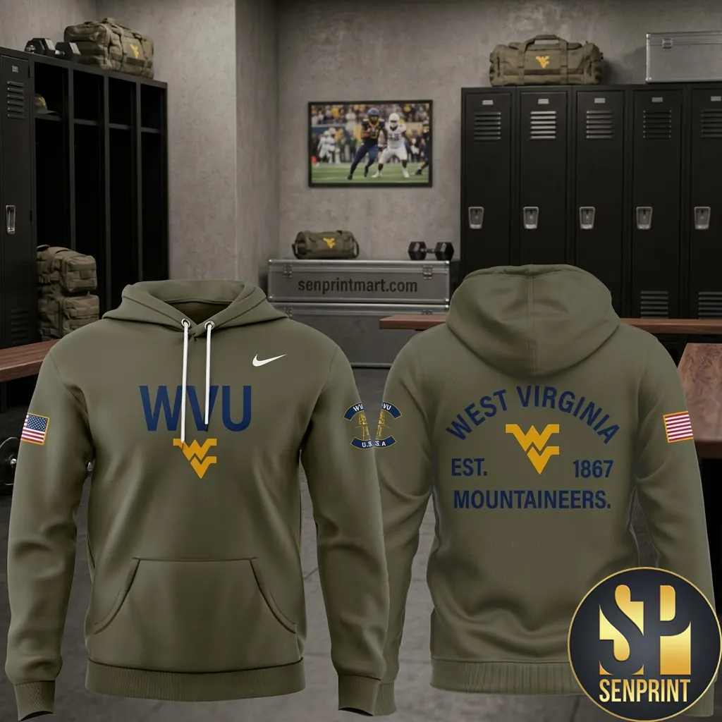 West Virginia Mountaineers Military Appreciation Limited Edition Hoodie