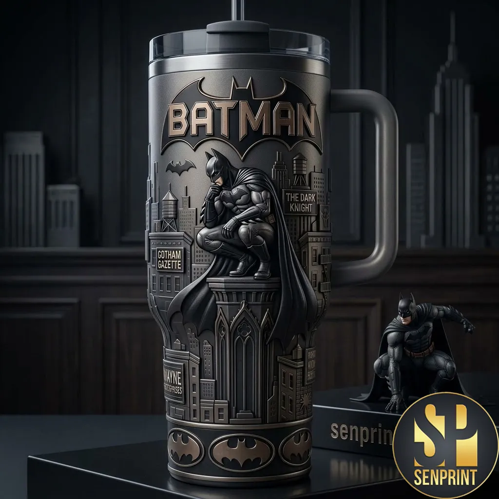 Batman The Dark Knight 3D Embossed Insulated Tumbler