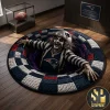 San Francisco 49ers Halloween 3D Illusion Quilted Round Rug San Francisco 49ers Halloween 3D Illusion Quilted Round Rug