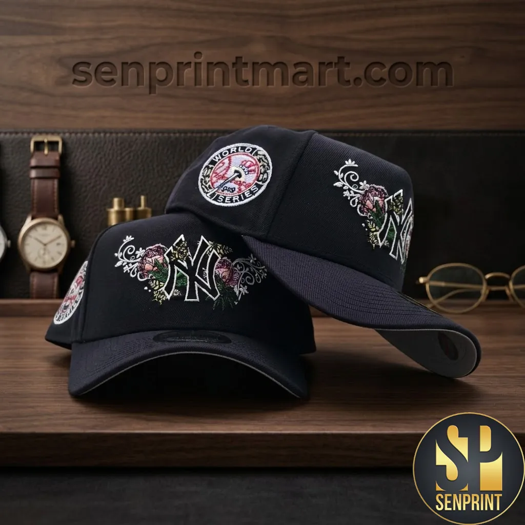 New York Yankees 1949 World Series Butterfly Floral Snapback Hat